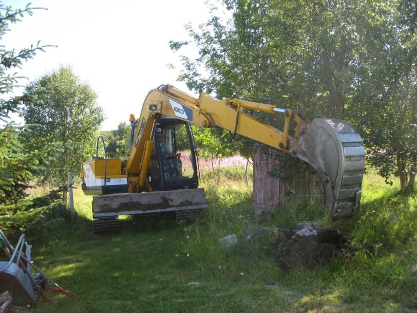 Det graves for ny bod.  