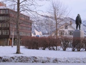 Svarte trær i Amundsenparken.Foto: J.K. Bless