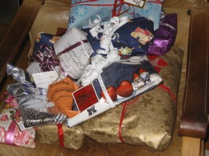 Gaver klare til avlevering.