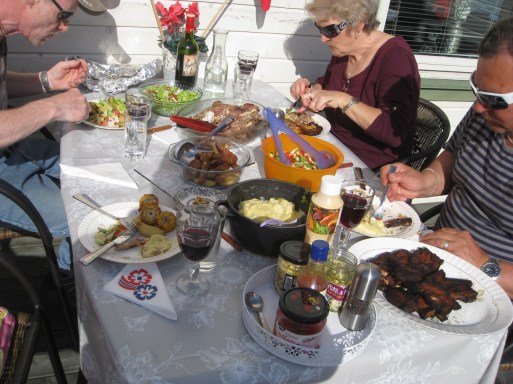 Grillselskap hos Gamst jr
