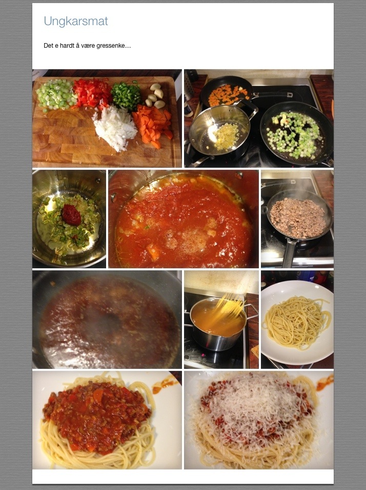 Ungkarsmat. Foto: T. Bless Gressenkemann